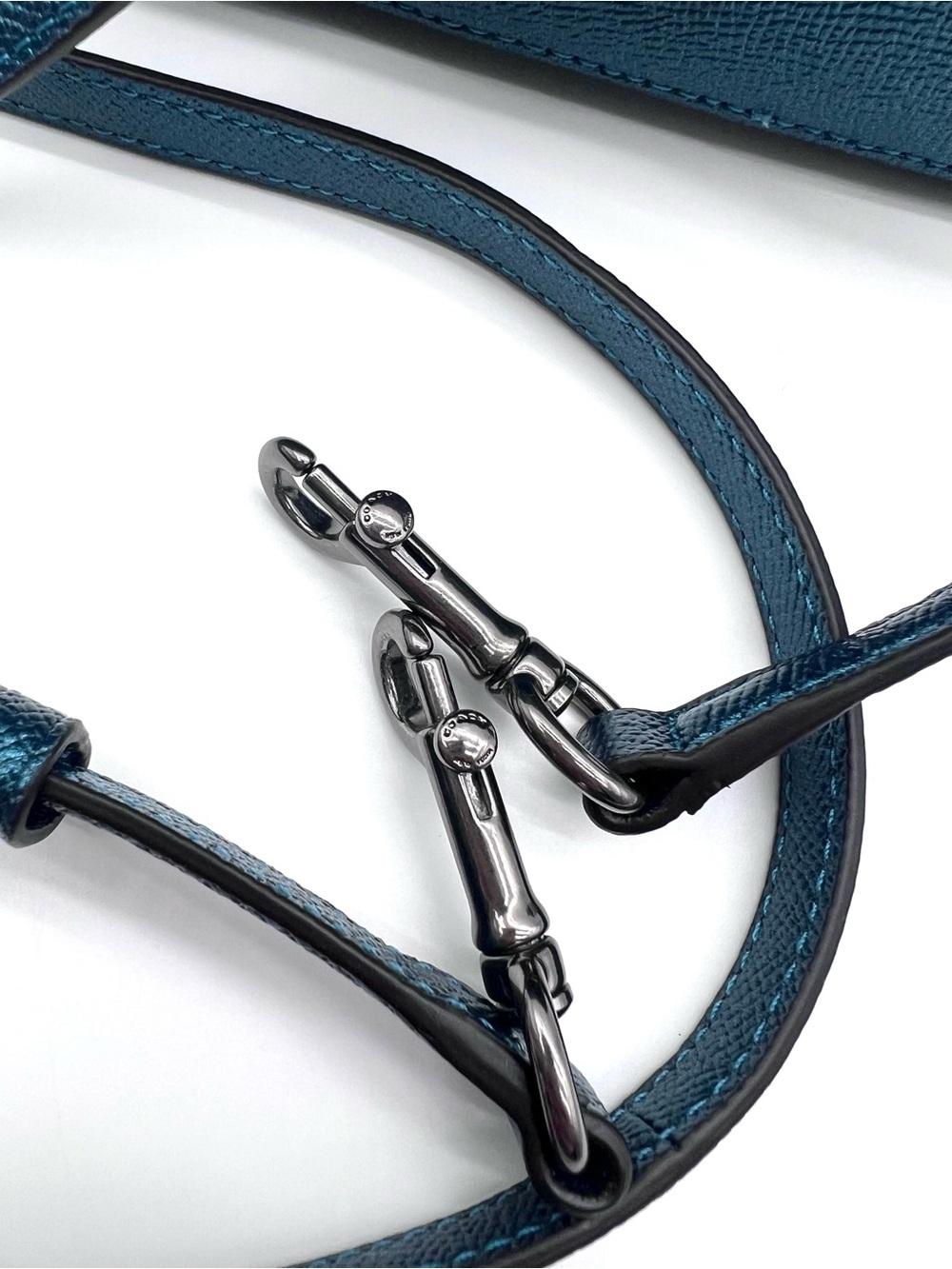 Coach Metallic Blue Mini Sierra Satchel Crossbody Bag - Picture 14 of 16